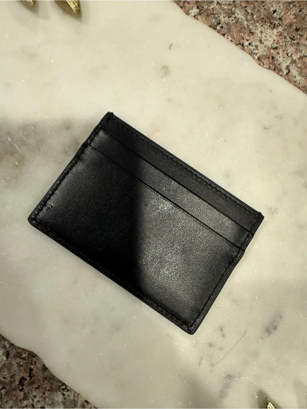 New with box men’s Gucci Black Leather Card Holder - Men's Accessories